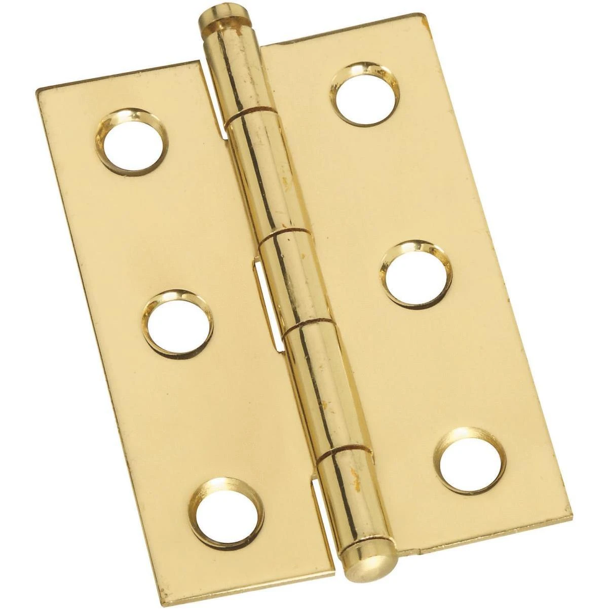 National 1-3/8 In. x 2 In. Brass Ball Tip Hinge (2-Pack)