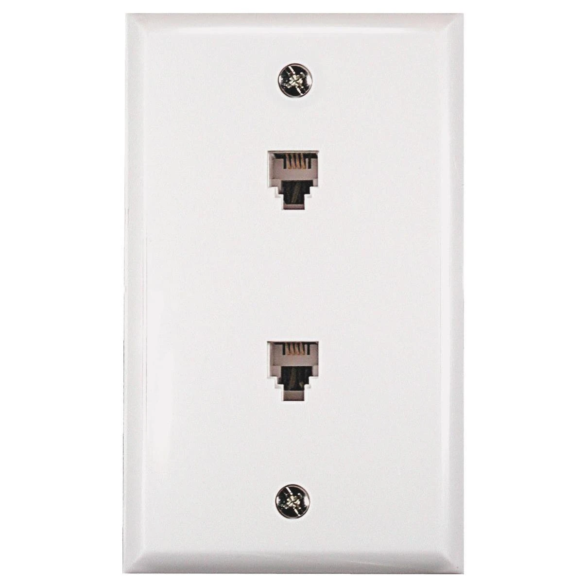 WHT DUAL MOD WALL JACK