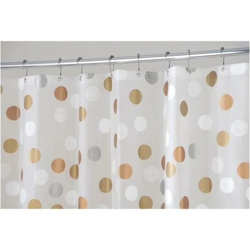 iDesign 72 In. x 72 In. Gilly Dot PEVA Shower Curtain 32280