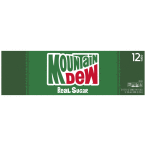 MTN DEW REAL SUGAR 12OZ 12PK