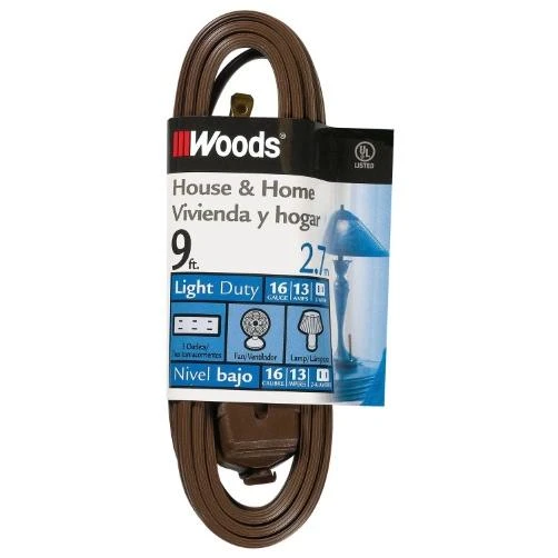 Do it Best 9 Ft. 16/2 Brown Cube Tap Extension Cord