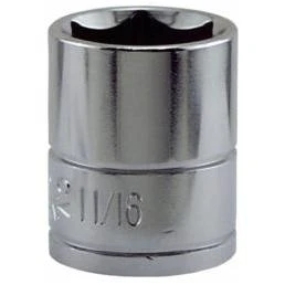 Saw 11/16 Inch X 3/8 Inch Drive 6 Point Socket Standard Sk15