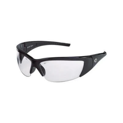 ForceFlex Black Half Frame with Clear Lenses Safety Glasses