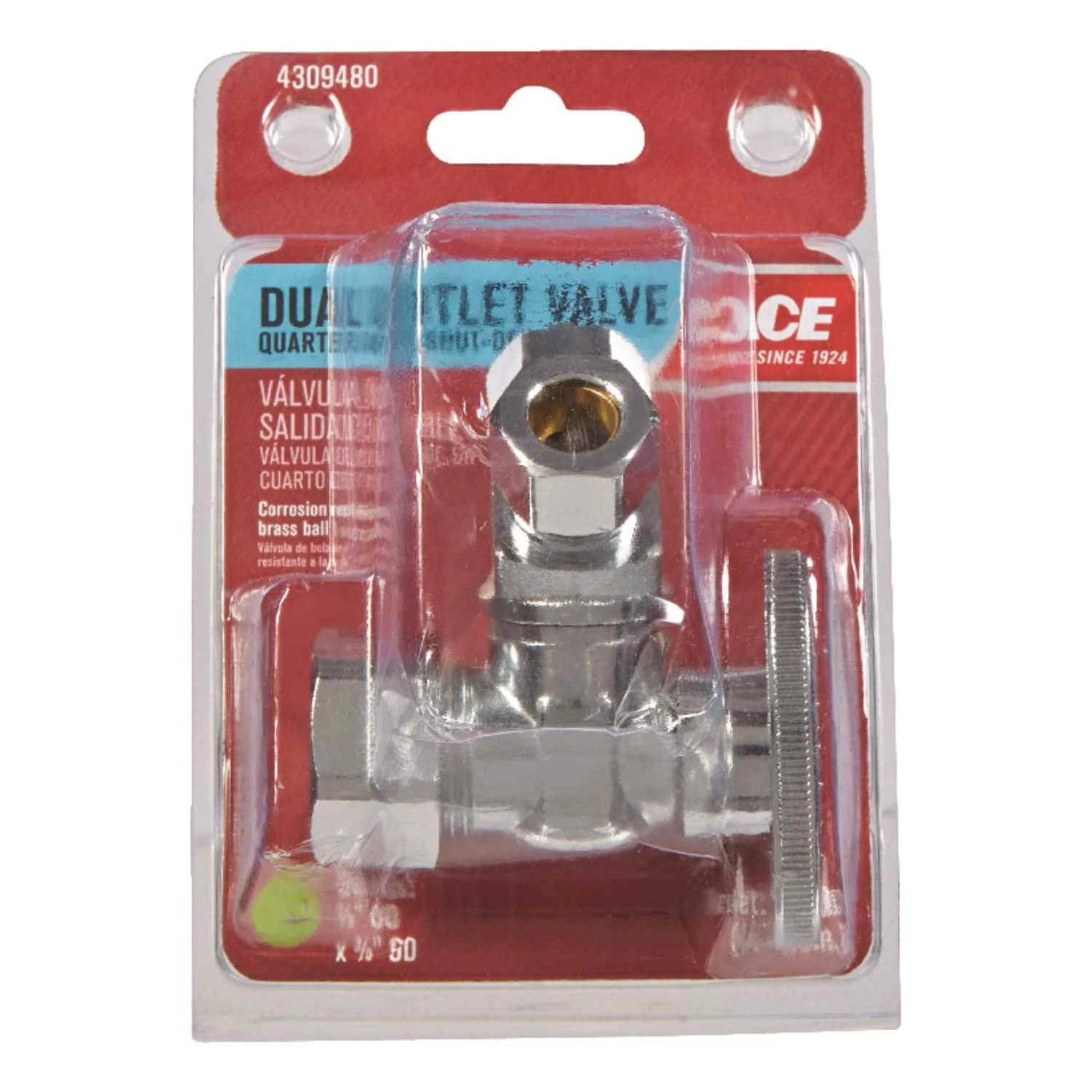 Ace Dual Shut-Off Valve Brass