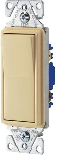 7503v-box 15-amp 3-way Ivory Decorator Rocker Switch