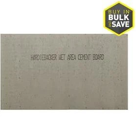 500 Cement Board, 3 x 5-Ft. x 0.5-In.