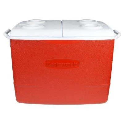 50 Qt. Insulated Modern Red Cooler