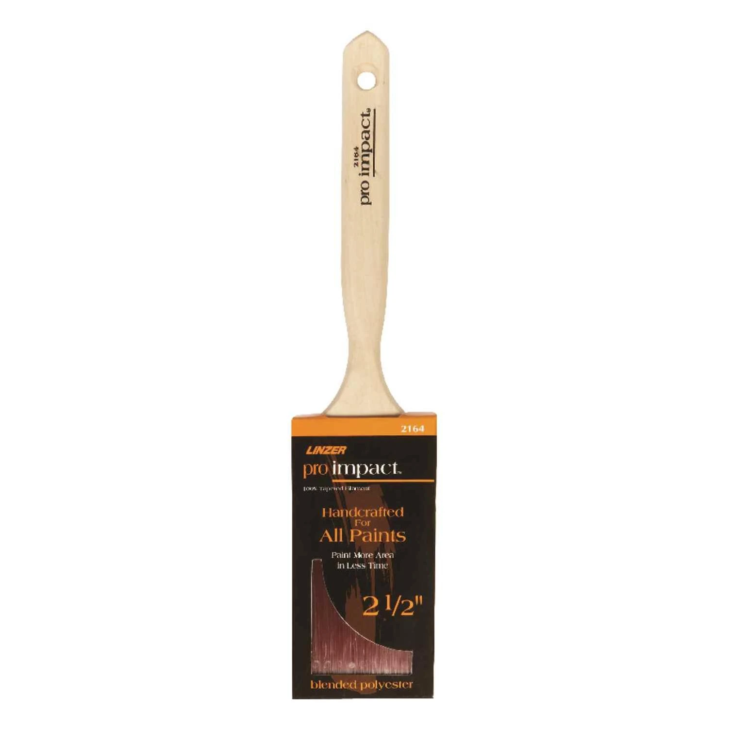 Linzer Pro Impact 2-1/2 in. W Flat Polyester Blend Paint Brush