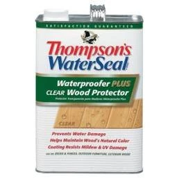 Thompson's WaterSeal ThompsonS Waterseal Waterproofer Plus Clear Wood Protector- Low Voc- 1 Gal