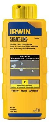 8 Oz Yellow Hi-visibility Marking Chalk Refill - Model 64903