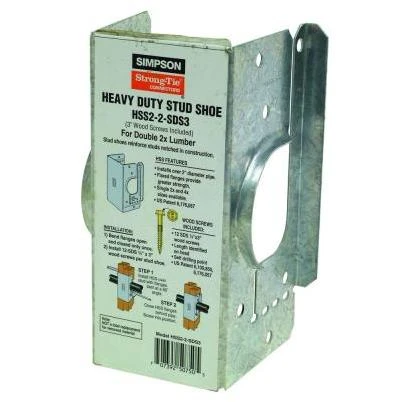 16-Gauge Double 2x Stud Shoe with SDS Screws