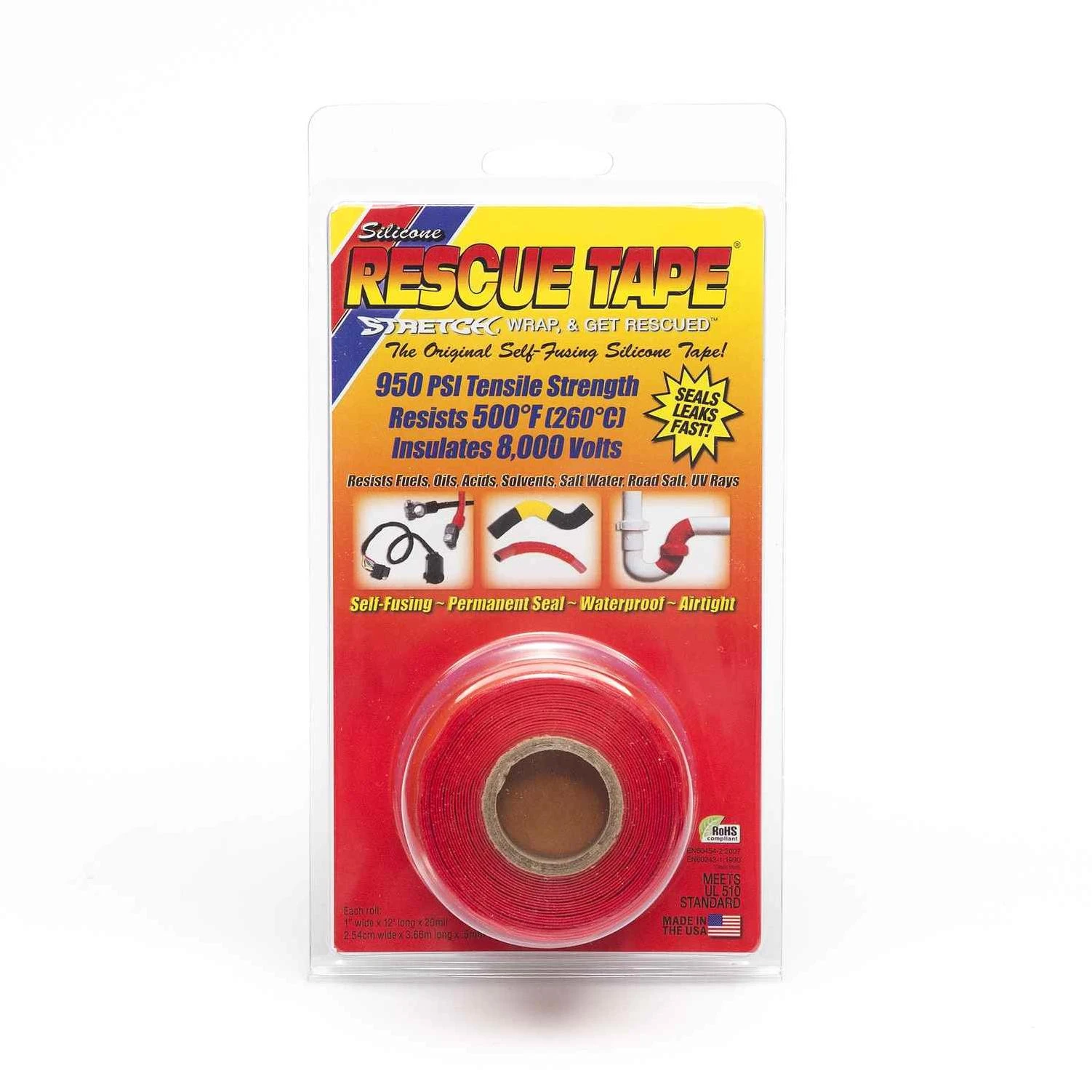 Rescue Tape Red Silicone Tape 6 oz.