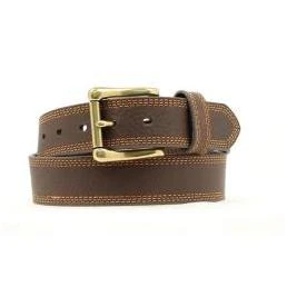 Hd Xtreme 40 Inch Triple Stitch Buckle Belt In Brown For Men