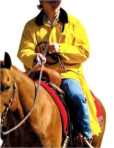 1213018-L Saddle Slicker&#44; Yellow - Large