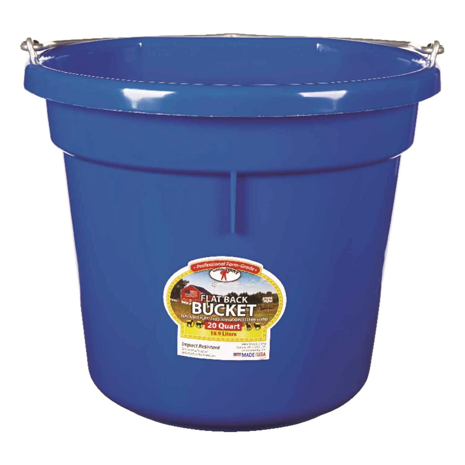 20QT FL BUCKET PLASTIC BLUE