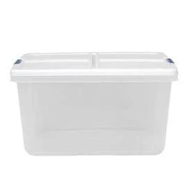 Hefty 66-Quart Clear Tote with Latching Lid