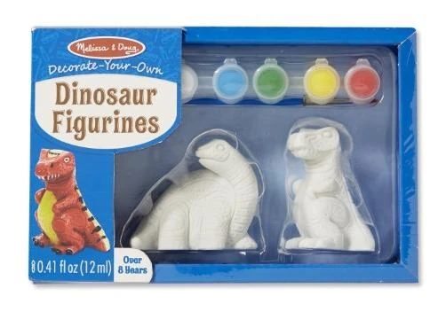Decorate-your-own Dinosaur Figurines Craft Kit - Paint 2 Solid-resin Dinosaurs