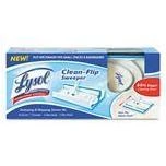 Lysol Clean-flip Sweeper, 44 1/2" Aluminum Handle, 10 2/5" Mop Head, Pack Of 6