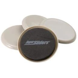 4 Count 3-.50in. Round Soft Touch Reusable Furniture Slid
