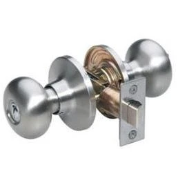 Bco0315 Satin Nickel Biscuit Privacy Entry Door Knob Lockset