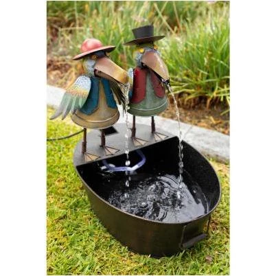 Metal Crow Duo Fountain