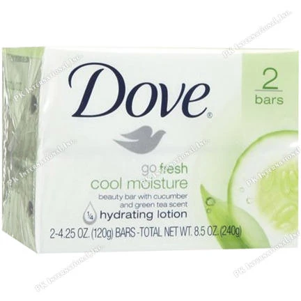 DOVE BAR BATHCOOL MOIST 4OZ 2PK