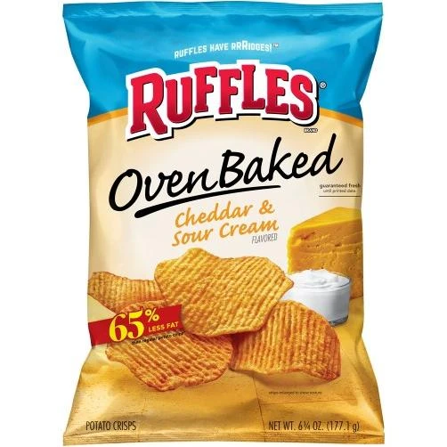 RUFFLES BAKED CHDDR & SC