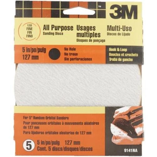 9142 5-inch Quick Change Sanding Disk, Medium Grit 80, 5-pack