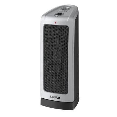 16 in. 1500-Watt Oscillating Ceramic Tower Heater with Manual Control