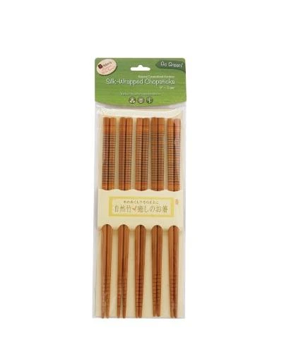 Silk Wrapped Chop Sticks 5 count