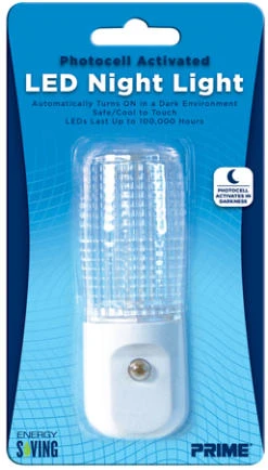 NIGHT LIGHT LED PHOTOCELL WH
