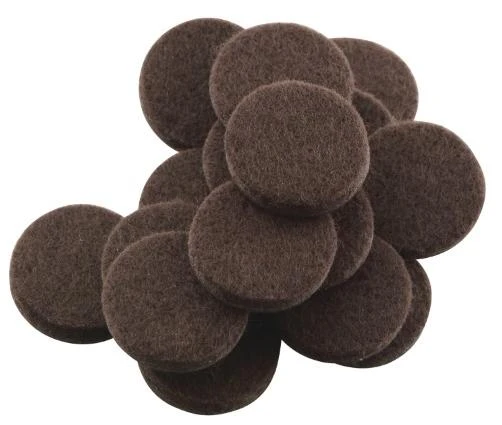 Soft Touch Felt Pads, Brown, 1 Inch - WAXMAN INDUSTRIES INC.