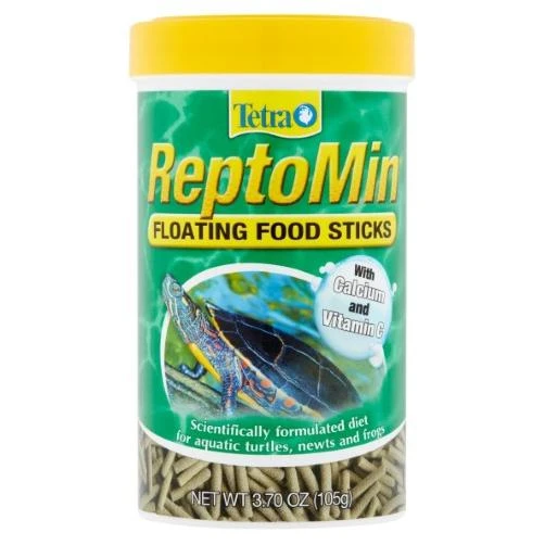 Tetra Reptomin Floating Food Sticks For Aquatic Turtles, Newts and Frogs, 3.7 oz.