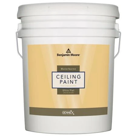 Benjamin Moore Waterborne Flat White Acrylic Latex Ceiling Paint 5 gal.