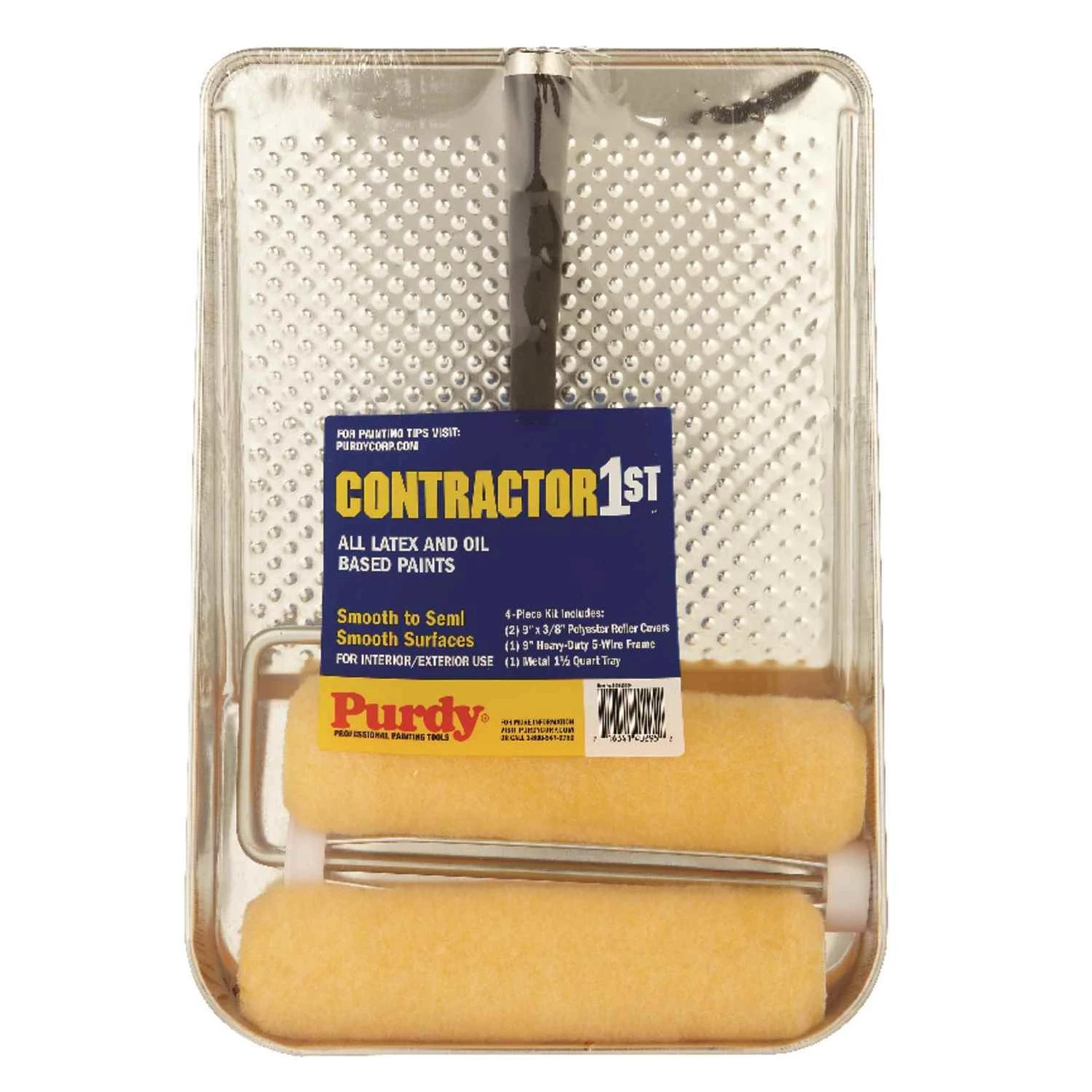 Purdy Contractor 1st Threaded End 9 in. W Regular Paint Roller Kit