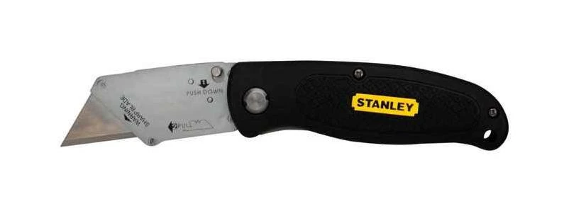 Stanley 6-1/2 in. Folding Utility Knife Black/Gray 1 pk