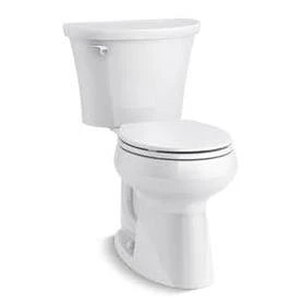 Kohler Cavata White Round Bowl 1.28 GPF Complete Solution Toilet