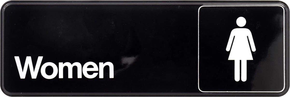 The Hillman Group 3-in x 9-in Women Sign