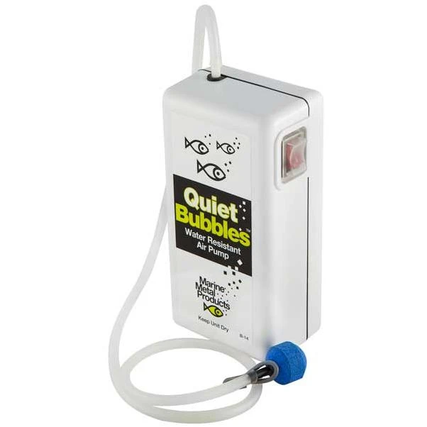 Quiet Bubbles Aerator Pump 1.5v With 33 Hours Runtime And 2 'd' Batteries