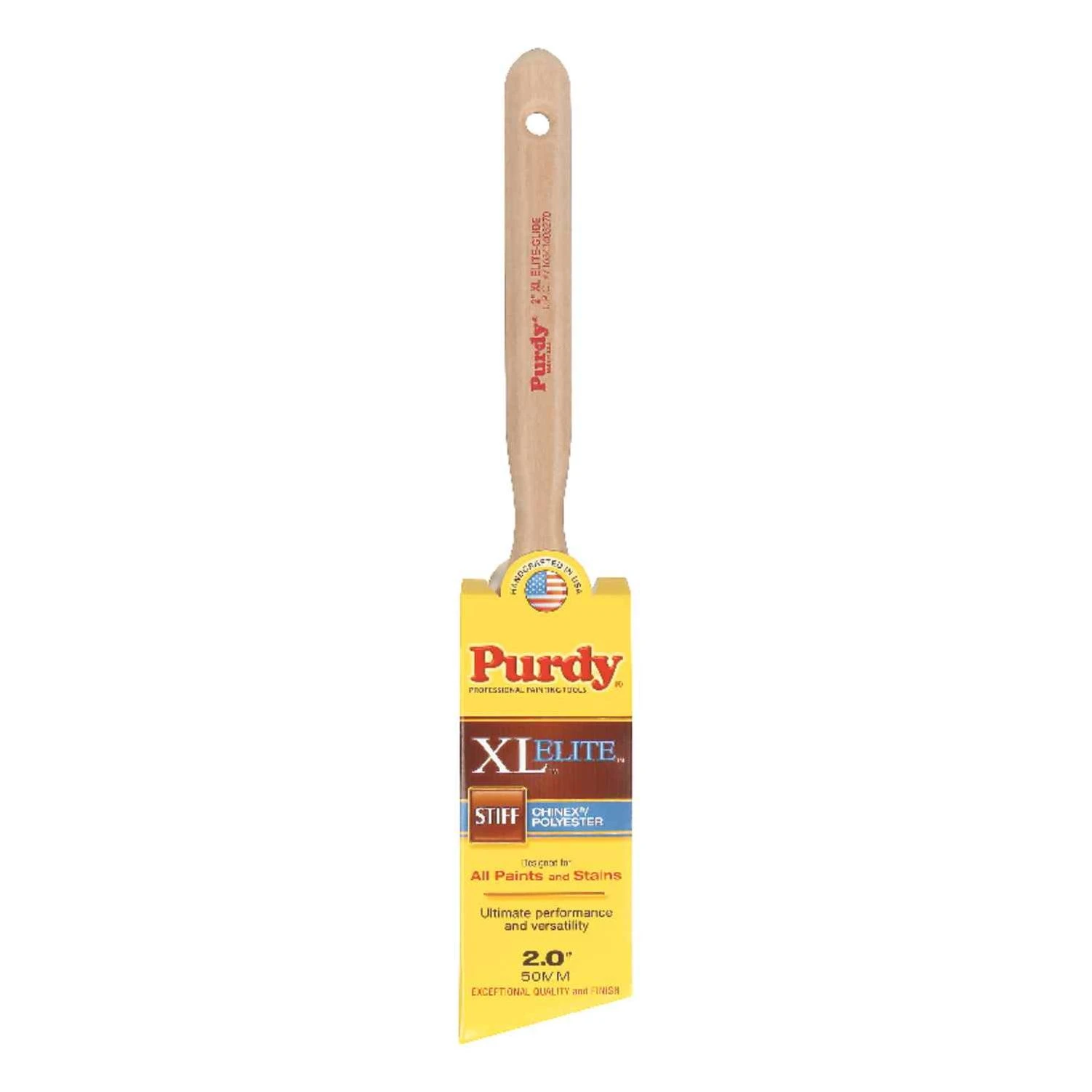 Purdy XL Elite Glide 2 in. W Angle Chinex/Polyester Trim Paint Brush