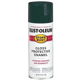 Rust-Oleum Stops Rust Dark Hunter Green Gloss 12 Oz. Anti-Rust Spray Paint