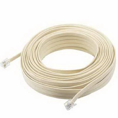S60691 6-conductor Line Cord, 50 Feet, Almond Color