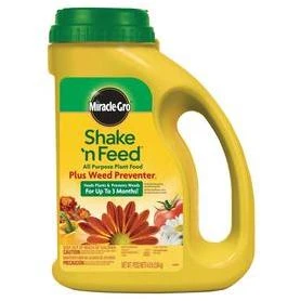 Miracle-Gro Shake N Feed Plus Weed Preventer 4.5-lb All Purpose Food