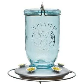 ***Perky-Pet Blue Mason Jar Hummingbir***