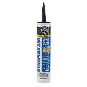 Dap Dynaflex 230 10.1 Oz. 100% Waterproof Window, Door, Siding & Trim Elastomeric Sealant, Black