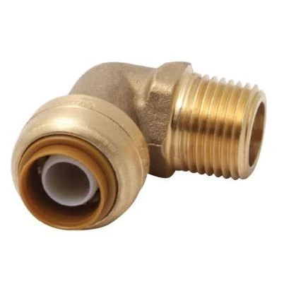 1/2 in. Brass 90-Degree Push-to-Connect x MNPT Elbow