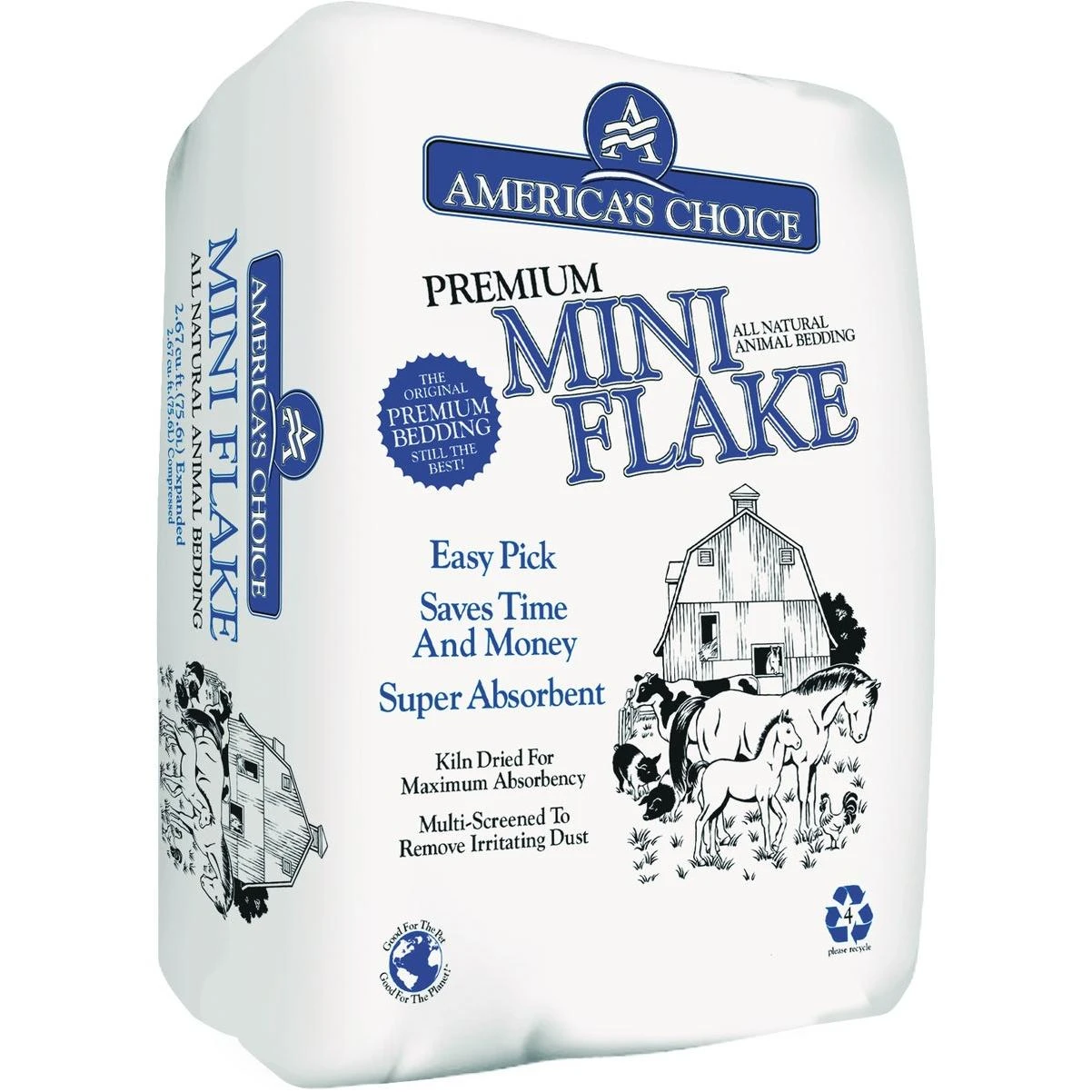 America's Choice 5.5 Cu. Ft. Pine Eco Flake Animal Bedding Stall Shavings