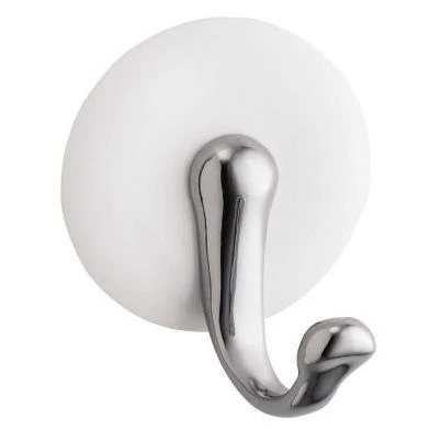 York Affixx Large Hook in White/Chrome