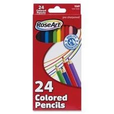Pre-sharpened Colored Pencils, Assorted Colors, 12 Count, Model Dfb59
