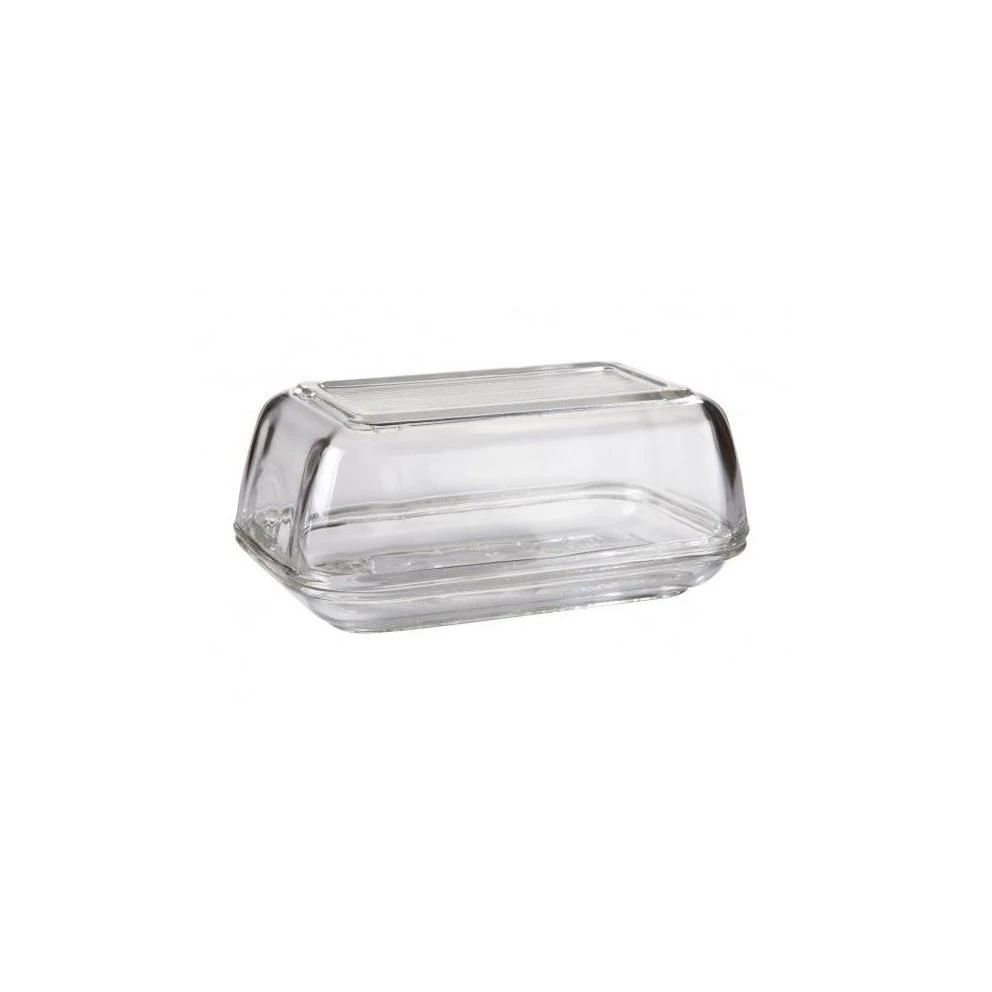 Luminarc Cow Butter Dish, Clear, 6.5-inch X 2.75-inch